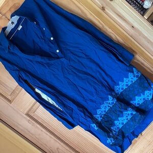 Blue Women's Tunic Top